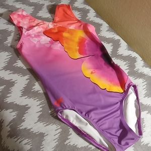 Purple & Pink Leotard Girls Size 7/8
